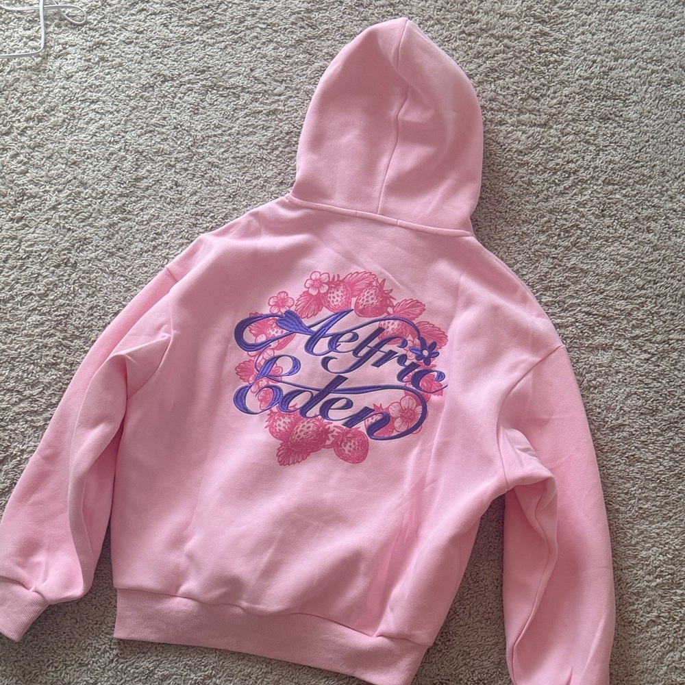 Aelfric Eden Pink Hoodie with Graphic Print
